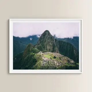 Cuadros con fotos del Machu Picchu en Cusco, Perú