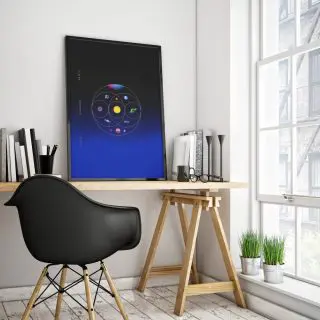 Cuadro con la portada de Coldplay "Music of the Spheres"