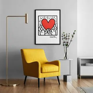 Cuadro con ilustración de Keith Haring