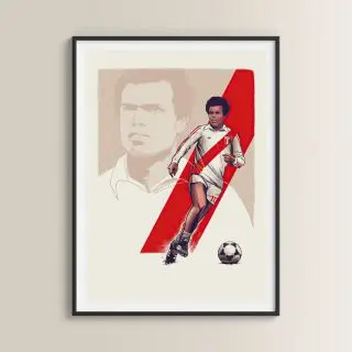 Cuadros de Fútbol Peruano: Teófilo Cubillas. Cuadros de Fútbol en Lima Perú