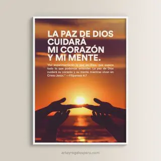 Venta de cuadros Cristianos Decorativos con versículos bíblicos: Salmos, Proverbios y Frases de Jesús