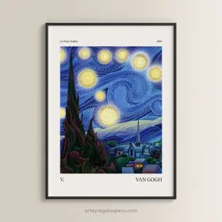 Venta de cuadro "La Noche Estrellada" de Vincent van Gogh para sala y dormitorios