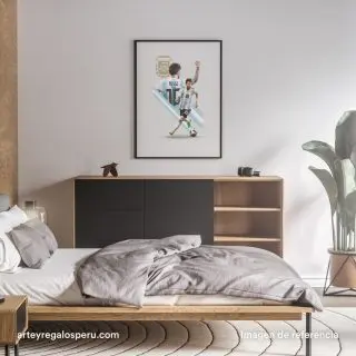 Cuadros de Lionel Messi para Sala y Dormitorios