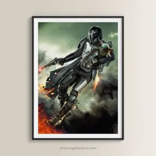 Cuadros de The Mandalorian (Star Wars) para Sala y Dormitorios en Lima, Perú