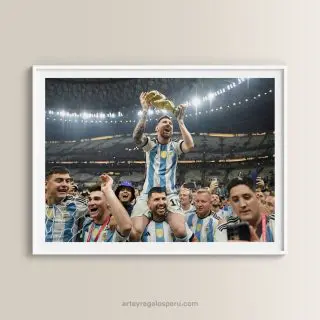 Cuadros de Lionel Messi para sala y dormitorios en Lima, Perú