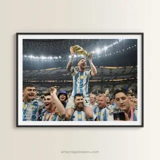 Cuadros de Lionel Messi para sala y dormitorios en Lima, Perú