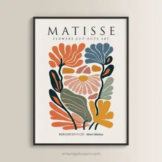 Cuadros decorativos Henri Matisse, Flower Market, Boho Flower Art para decorar tu hogar, Lima Perú
