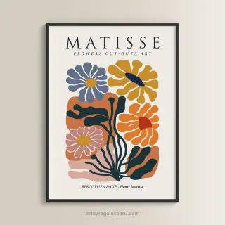 Cuadros decorativos Henri Matisse, Flower Market, Boho Flower Art para decorar tu hogar, Lima Perú