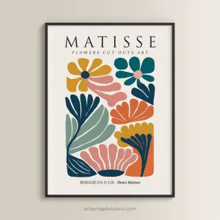 Cuadros decorativos Henri Matisse, Flower Market, Boho Flower Art para decorar tu hogar, Lima Perú