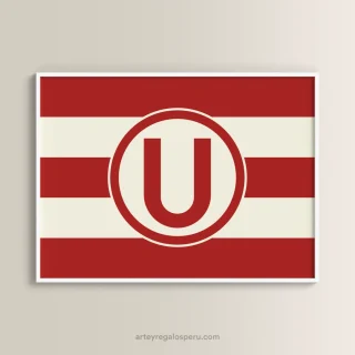 Cuadros decorativos de Universitario de Deportes (Bandera oficial). Envío GRATIS en Lima, Perú