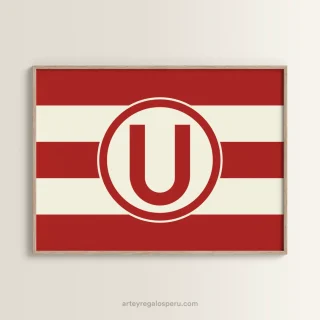 Cuadros decorativos de Universitario de Deportes (Bandera oficial). Envío GRATIS en Lima, Perú