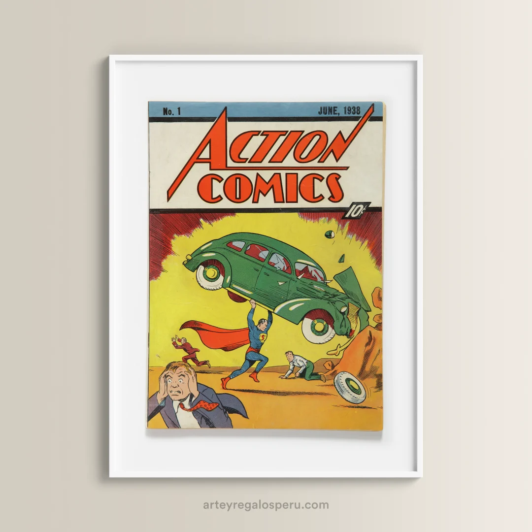 Cuadros de Superman (Action Comics n.º 1) en Lima, Perú. Envío GRATIS