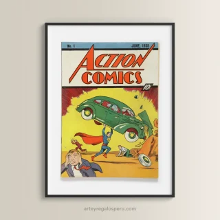 Cuadros de Superman (Action Comics n.º 1) en Lima, Perú. Envío GRATIS