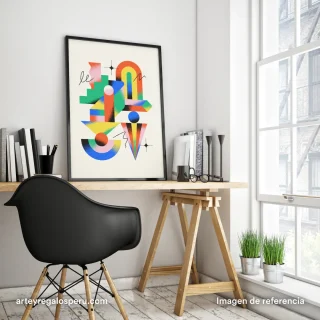 Cuadros abstractos minimalistas con ilustraciones geométricas en Lima, Perú | Envío GRATIS
