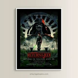 Cuadro de Star Wars: Episodio VI (40 Aniversario) en Lima, Perú | Envío GRATIS