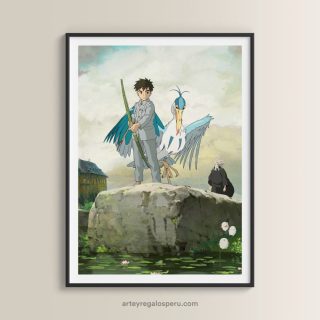 Cuadros de Studio Ghibli: El niño y la garza, en Lima, Perú | Envío GRATIS