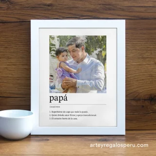 Cuadro personalizado de regalo por el día del Padre en Lima, Perú | Envío GRATIS