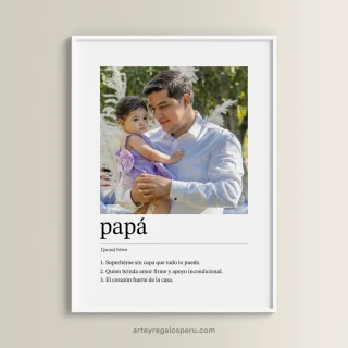 Cuadro personalizado de regalo por el día del Padre en Lima, Perú | Envío GRATIS